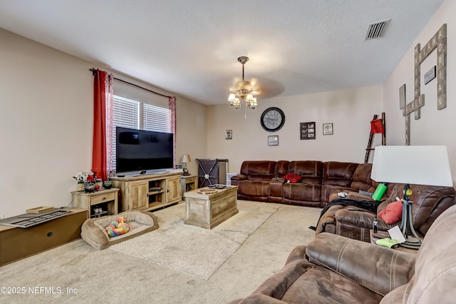 1071 Wetland Ridge Cir, Middleburg, FL 32068 - living area with light colored carpet and a ceiling fan