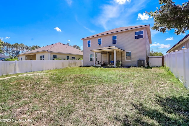 1071 Wetland Ridge Cir, Middleburg, FL 32068 - rear view of house with central air condition unit