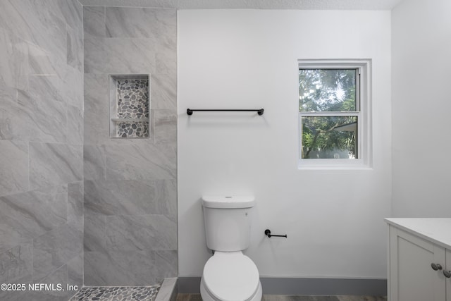 2210 Lamee Ave, Jacksonville, FL 32207 - full bathroom featuring vanity, toilet, and tiled shower