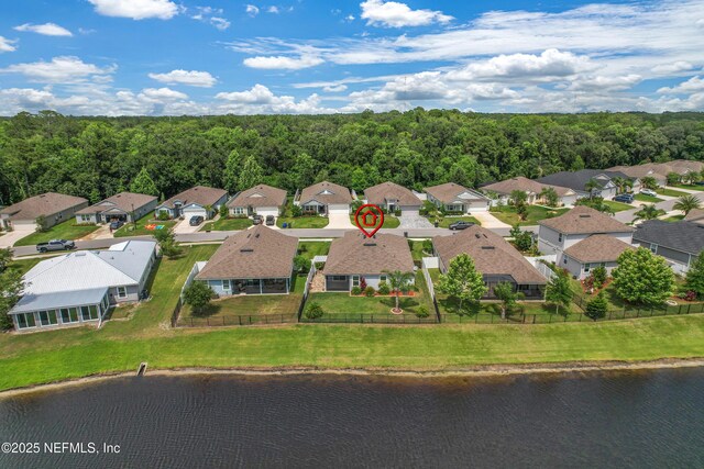 258 Fox Water Trl, Saint Augustine, FL 32086 - aerial view of residential area featuring a nearby body of water and a forest