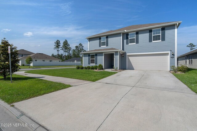 2522 Lantana Ln, Green Cove Springs, FL 32043 - traditional-style home with an attached garage and driveway
