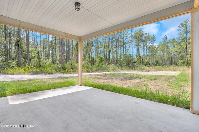 4410 Vicki St, Hastings, FL 32145 - view of patio / terrace featuring a wooded view