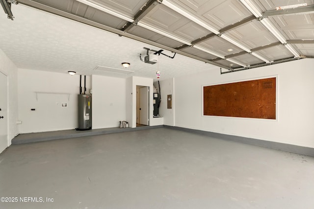4923 Lofty Pines Cir E, Jacksonville, FL 32210 - garage featuring electric water heater, a garage door opener, and heating unit
