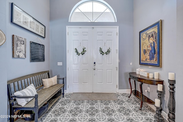 3051 Paddle Creek Dr, Green Cove Springs, FL 32043 - foyer entrance with baseboards