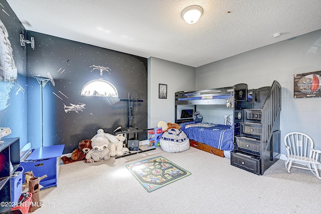 3051 Paddle Creek Dr, Green Cove Springs, FL 32043 - carpeted bedroom with a textured ceiling