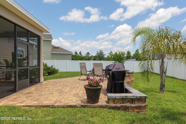 222 River Mist Dr, Saint Augustine, FL 32095 - view of patio featuring a sunroom