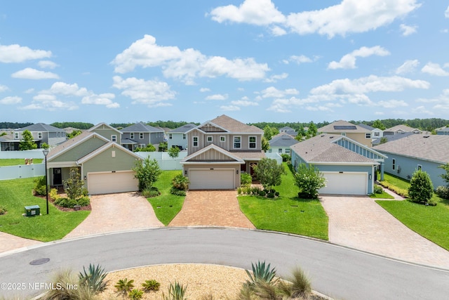 222 River Mist Dr, Saint Augustine, FL 32095 - traditional-style house with a residential view and decorative driveway