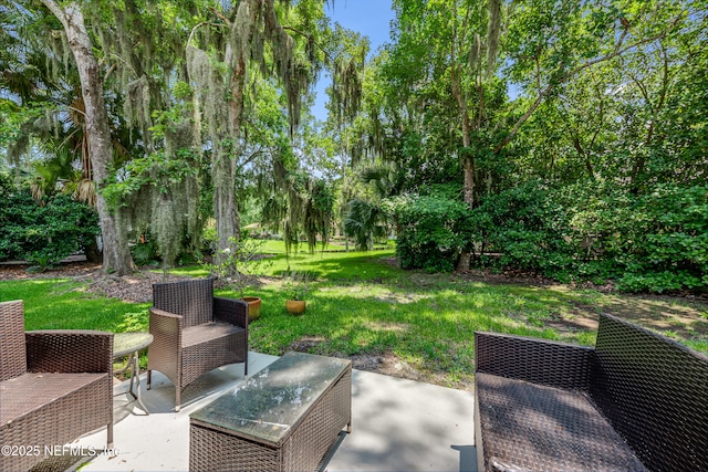 79 Sanchez Dr E, Ponte Vedra Beach, FL 32082 - view of grassy yard with a patio area