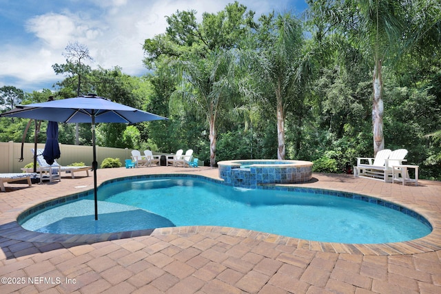 202 Purus Way, Jacksonville, FL 32259 - view of pool featuring a patio area and a pool with connected hot tub