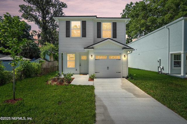 8204 Dandy Ave, Jacksonville, FL 32211 - view of front of home with concrete driveway and an attached garage