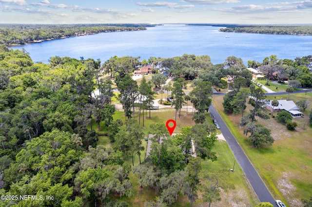 166 Mount Royal Ave, Crescent City, FL 32112 - aerial view of property and surrounding area with a nearby body of water