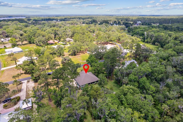 166 Mount Royal Ave, Crescent City, FL 32112 - aerial view of property's location featuring a forest