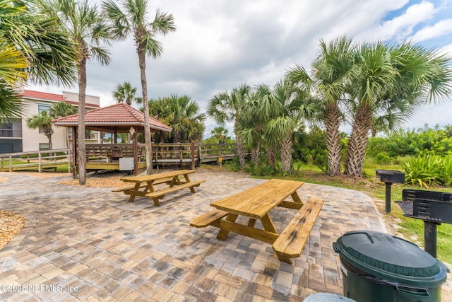 4250 A1A S Unit C15, Saint Augustine, FL 32080 - view of community featuring a gazebo, a patio area, and outdoor dining area