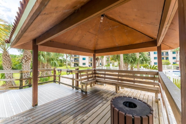 4250 A1A S Unit C15, Saint Augustine, FL 32080 - wooden deck featuring a gazebo