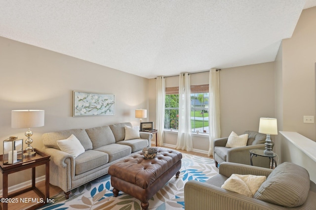 1494 Cedar Grove Ter, Fleming Island, FL 32003 - living room with a textured ceiling and baseboards