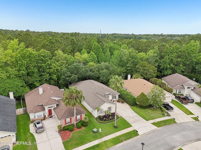 1494 Cedar Grove Ter, Fleming Island, FL 32003 - aerial view of residential area featuring a forest