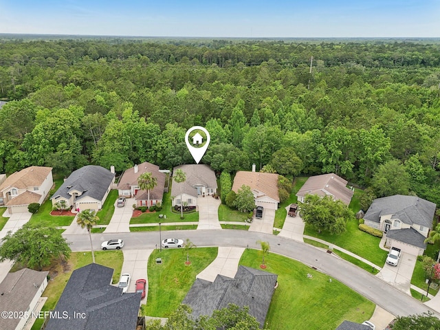 1494 Cedar Grove Ter, Fleming Island, FL 32003 - aerial view of residential area with a forest