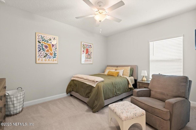 710 Stillwater Blvd, Saint Johns, FL 32259 - bedroom featuring light carpet, baseboards, and ceiling fan