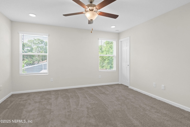 8198 Dandy Ave, Jacksonville, FL 32211 - empty room featuring healthy amount of natural light, carpet, baseboards, and recessed lighting