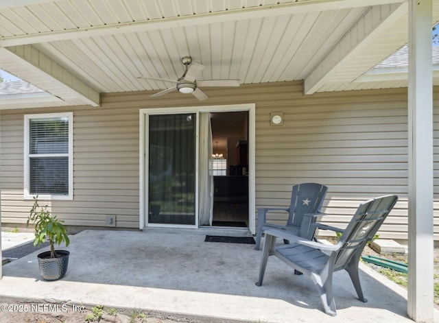 1254 Palisades Dr, Jacksonville, FL 32221 - view of patio with ceiling fan
