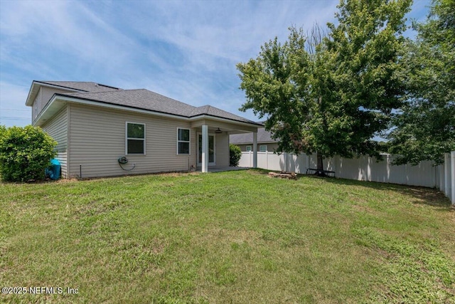 1011 Wetland Ridge Cir, Middleburg, FL 32068 - back of house with a ceiling fan