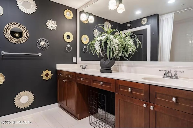 945 Registry Blvd Unit 207, Saint Augustine, FL 32092 - full bath with double vanity, tile patterned floors, and baseboards