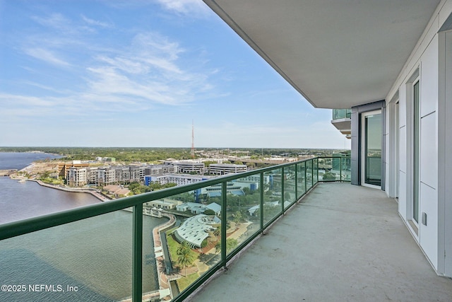 1431 Riverplace Blvd Unit 1707, Jacksonville, FL 32207 - balcony with a water view and a view of city