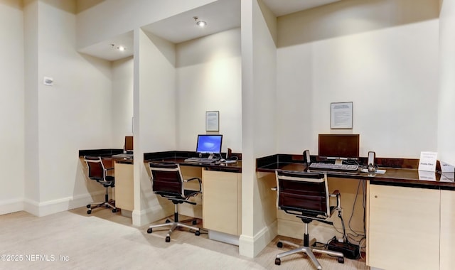 1431 Riverplace Blvd Unit 1707, Jacksonville, FL 32207 - carpeted home office with baseboards