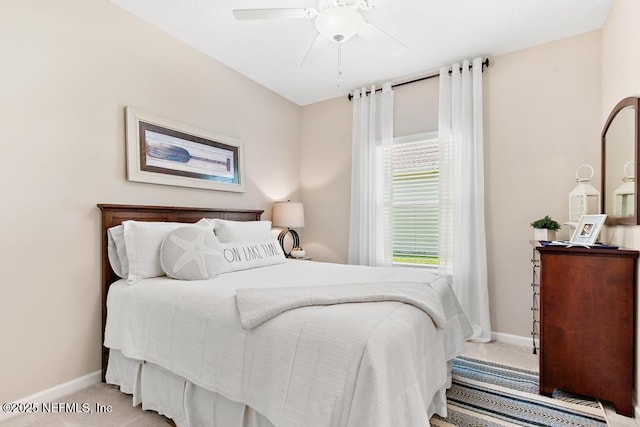 488 Montserrat Dr, Saint Augustine, FL 32092 - bedroom featuring baseboards, carpet, and a ceiling fan