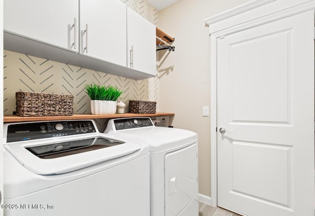 488 Montserrat Dr, Saint Augustine, FL 32092 - washroom featuring independent washer and dryer and cabinet space