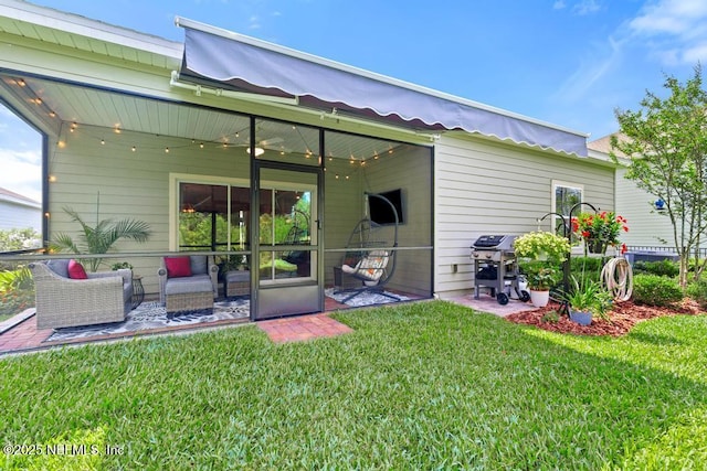 488 Montserrat Dr, Saint Augustine, FL 32092 - back of house featuring a yard and a patio