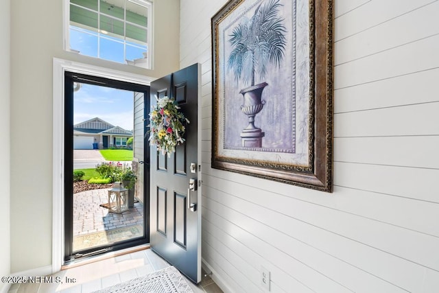 488 Montserrat Dr, Saint Augustine, FL 32092 - entrance foyer featuring wooden walls