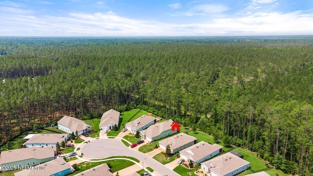 488 Montserrat Dr, Saint Augustine, FL 32092 - aerial view of residential area with a heavily wooded area