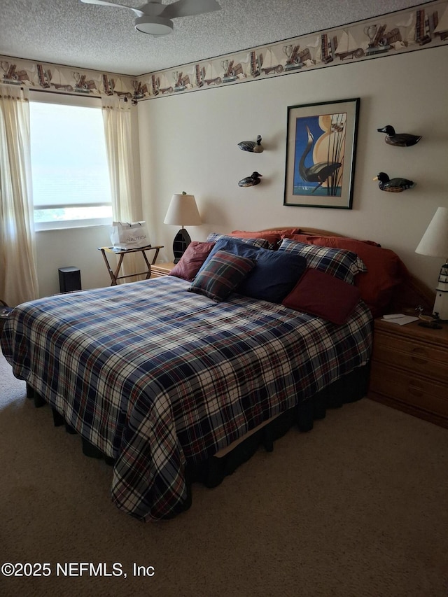 2770 Bordeaux Ct, Ponte Vedra Beach, FL 32082 - carpeted bedroom with a textured ceiling
