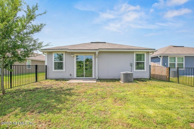 12097 Grand Herring Way, Jacksonville, FL 32219 - back of house with cooling unit and stucco siding