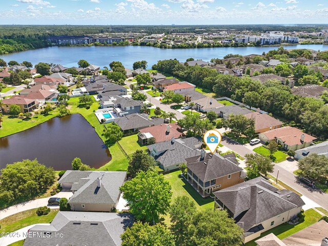 10065 Ecton Ln, Jacksonville, FL 32246 - aerial view of residential area featuring a large body of water