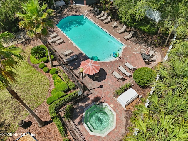 10065 Ecton Ln, Jacksonville, FL 32246 - aerial view of a pool