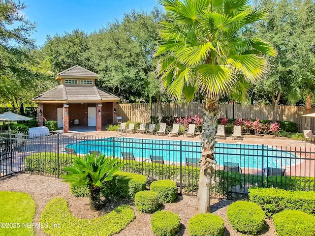 10065 Ecton Ln, Jacksonville, FL 32246 - community pool with a patio