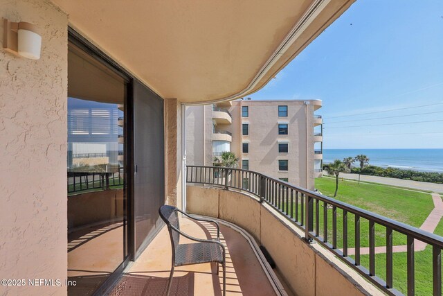 3360 Ocean Shore Blvd Unit 3070, Ormond Beach, FL 32176 - balcony featuring a water view