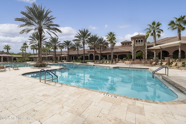 263 Forest Spring Dr, Ponte Vedra, FL 32081 - community pool featuring a patio