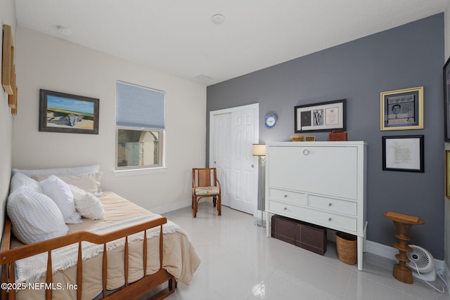 263 Forest Spring Dr, Ponte Vedra, FL 32081 - tiled bedroom with baseboards and a closet