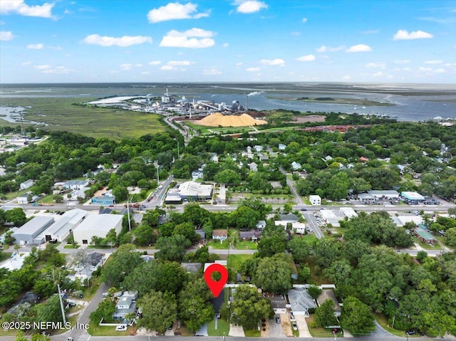 619 S 10th St, Fernandina Beach, FL 32034 - aerial view of property's location featuring a nearby body of water