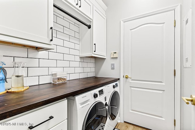 1252 Paradise Pond Rd, Saint Augustine, FL 32092 - washroom with cabinet space and washing machine and dryer
