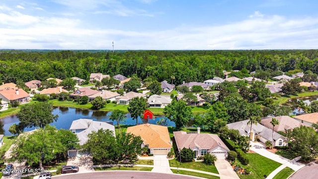 1252 Paradise Pond Rd, Saint Augustine, FL 32092 - aerial view of residential area featuring a heavily wooded area and a nearby body of water