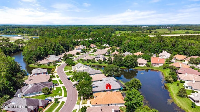 1252 Paradise Pond Rd, Saint Augustine, FL 32092 - aerial view of residential area with a nearby body of water and a heavily wooded area