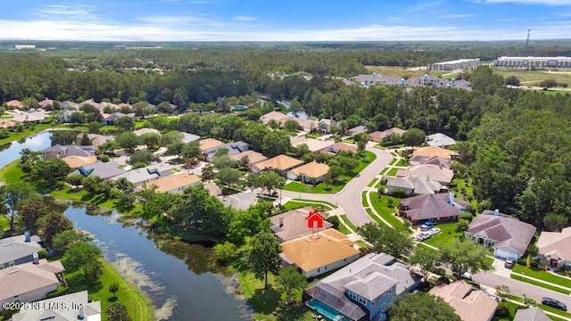 1252 Paradise Pond Rd, Saint Augustine, FL 32092 - aerial perspective of suburban area featuring a large body of water