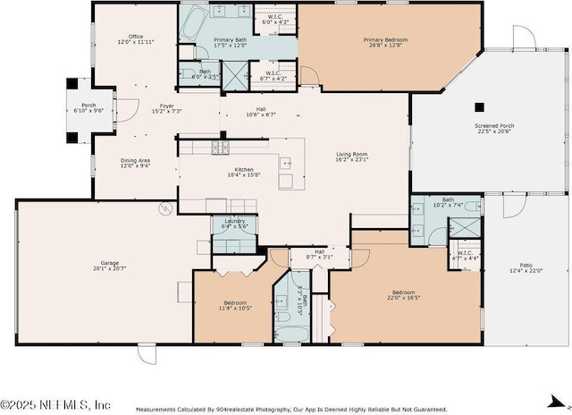 1252 Paradise Pond Rd, Saint Augustine, FL 32092 - home floor plan