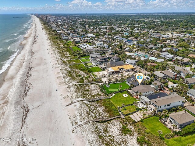 816 Ocean Front, Neptune Beach, FL 32266 - aerial view of residential area featuring expansive beach