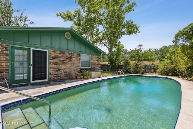 1073 Grove Park Ln, Orange Park, FL 32073 - view of swimming pool with a fenced backyard
