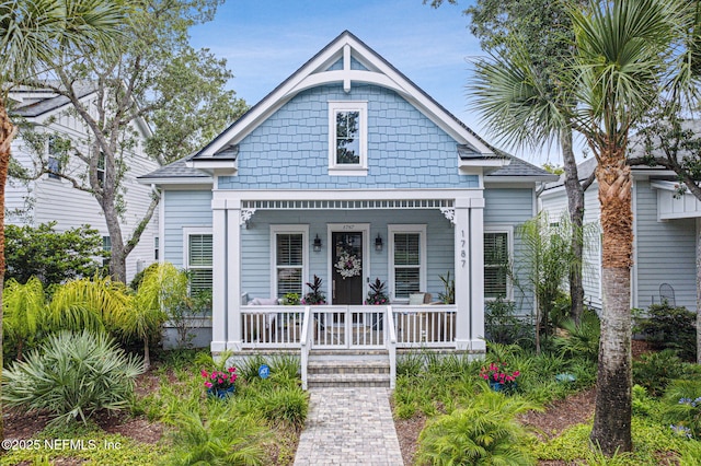 1787 Azalea St, Fernandina Beach, FL 32034 - view of front of property featuring a porch